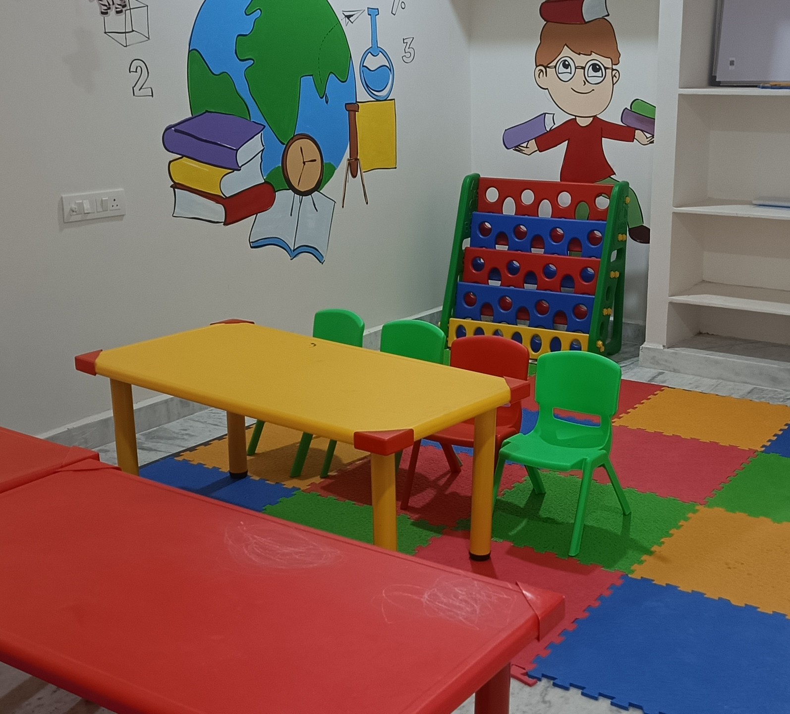 A bright, welcoming classroom at Success Kids